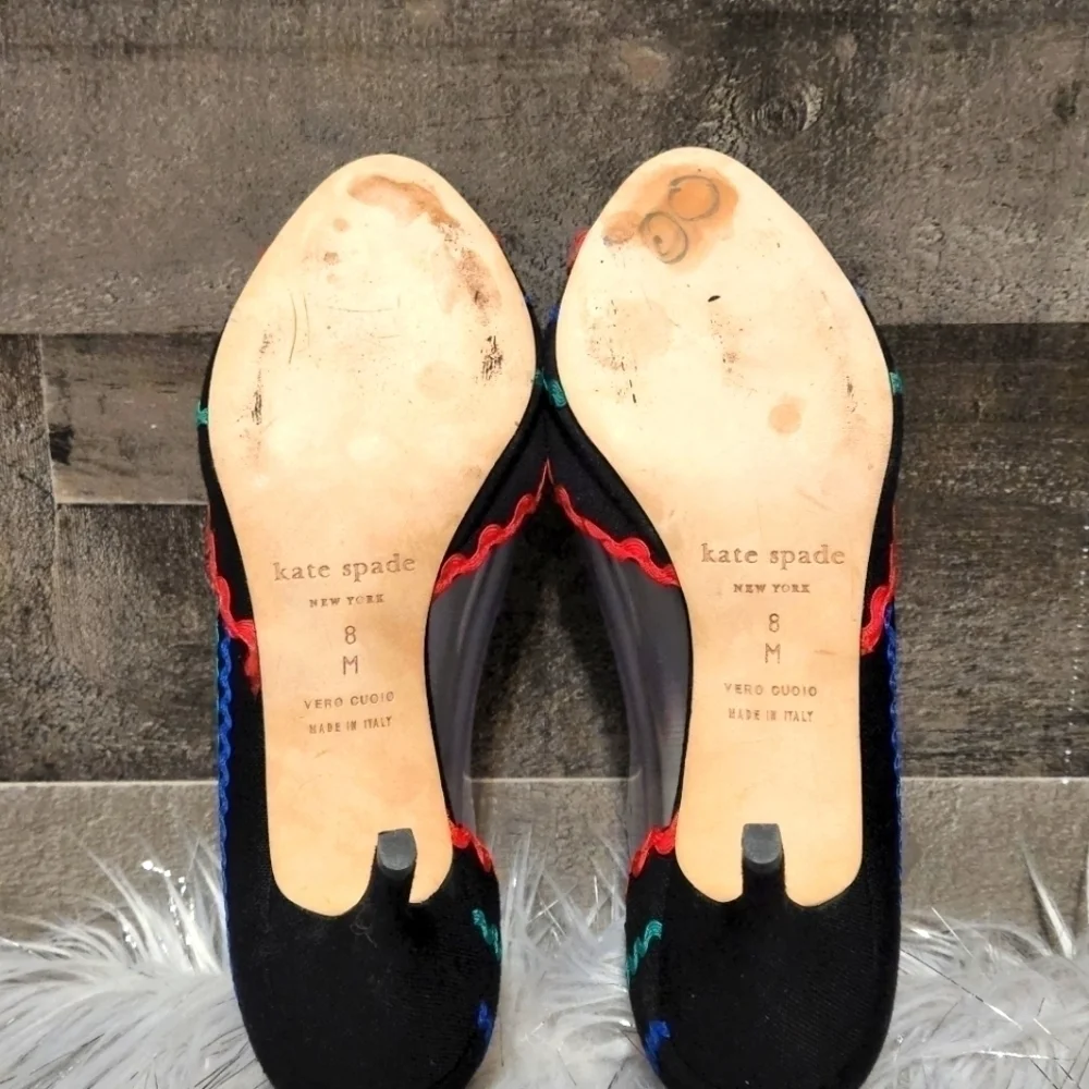 Kate Spade New York Womens Saranne Fabric Peep Toe D-Orsay Pumps - Picture 9 of 11
